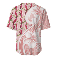 Samoa Teuila Baseball Jersey Pink Samoan Siapo Motifs LT05 - Polynesian Pride