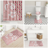 Samoa Teuila Bathroom Set Pink Samoan Siapo Motifs LT05 - Polynesian Pride