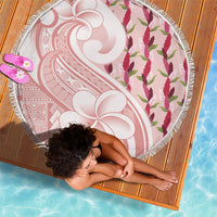 Samoa Teuila Beach Blanket Pink Samoan Siapo Motifs LT05 - Polynesian Pride