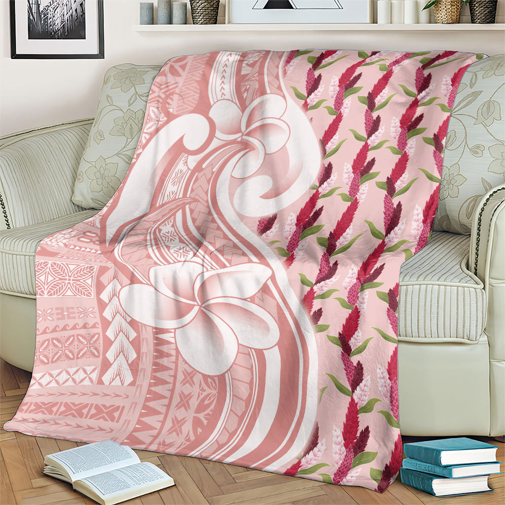 Samoa Teuila Blanket Pink Samoan Siapo Motifs LT05 - Polynesian Pride