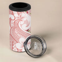 Samoa Teuila 4 in 1 Can Cooler Tumbler Pink Samoan Siapo Motifs LT05 - Polynesian Pride