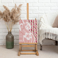 Samoa Teuila Canvas Wall Art Pink Samoan Siapo Motifs LT05 - Polynesian Pride