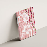 Samoa Teuila Canvas Wall Art Pink Samoan Siapo Motifs LT05 - Polynesian Pride