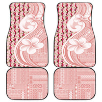 Samoa Teuila Car Mats Pink Samoan Siapo Motifs LT05 - Polynesian Pride