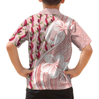 Samoa Teuila Family Matching Tank Maxi Dress and Hawaiian Shirt Pink Samoan Siapo Motifs LT05 - Polynesian Pride