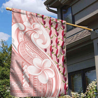 Samoa Teuila Garden Flag Pink Samoan Siapo Motifs LT05 - Polynesian Pride