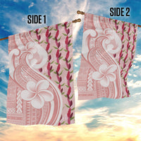 Samoa Teuila Garden Flag Pink Samoan Siapo Motifs LT05 - Polynesian Pride