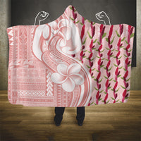 Samoa Teuila Hooded Blanket Pink Samoan Siapo Motifs LT05 - Polynesian Pride