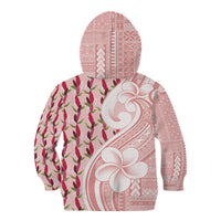 Samoa Teuila Kid Hoodie Pink Samoan Siapo Motifs LT05 - Polynesian Pride