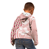 Samoa Teuila Kid Hoodie Pink Samoan Siapo Motifs LT05 - Polynesian Pride