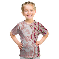 Samoa Teuila Kid T Shirt Pink Samoan Siapo Motifs LT05 Pink - Polynesian Pride