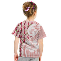 Samoa Teuila Kid T Shirt Pink Samoan Siapo Motifs LT05 - Polynesian Pride
