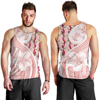Samoa Teuila Men Tank Top Pink Samoan Siapo Motifs LT05 - Polynesian Pride