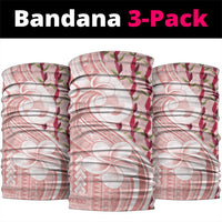 Samoa Teuila Neck Gaiter Pink Samoan Siapo Motifs LT05 package One Size: 25*50cm Pink - Polynesian Pride