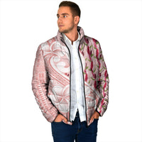 Samoa Teuila Padded Jacket Pink Samoan Siapo Motifs LT05 - Polynesian Pride