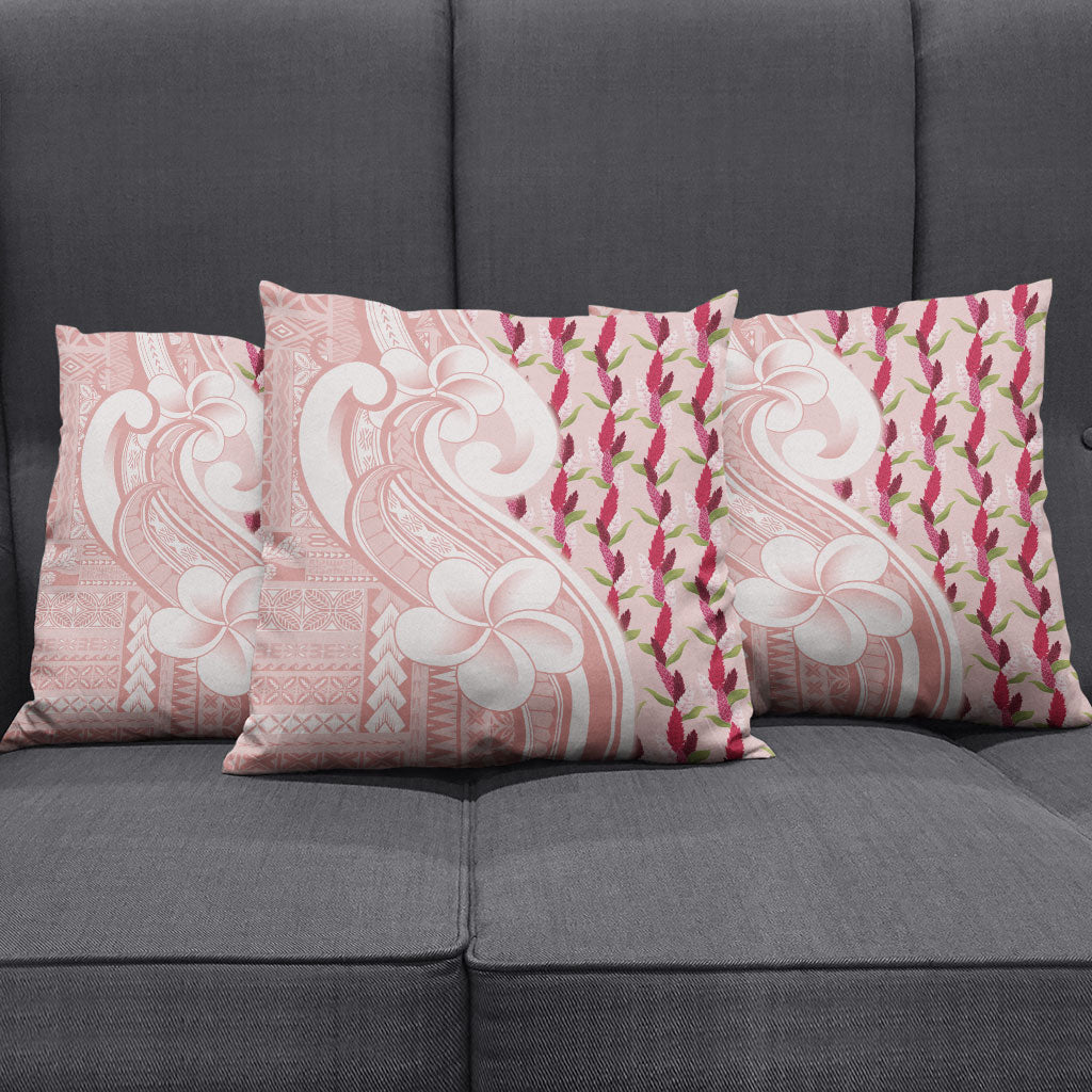 Samoa Teuila Pillow Cover Pink Samoan Siapo Motifs LT05 - Polynesian Pride