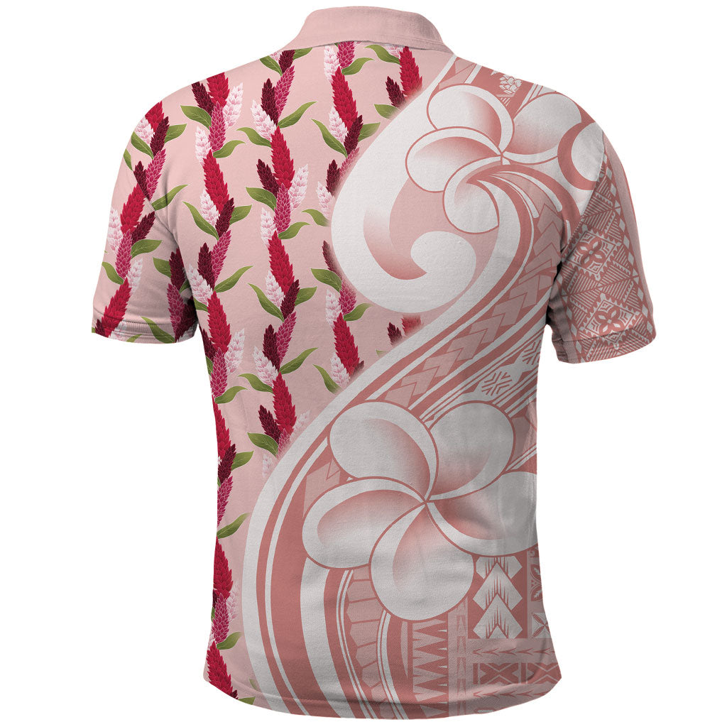 Samoa Teuila Polo Shirt Pink Samoan Siapo Motifs LT05 - Polynesian Pride