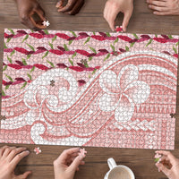 Samoa Teuila Puzzle Pink Samoan Siapo Motifs LT05 - Polynesian Pride