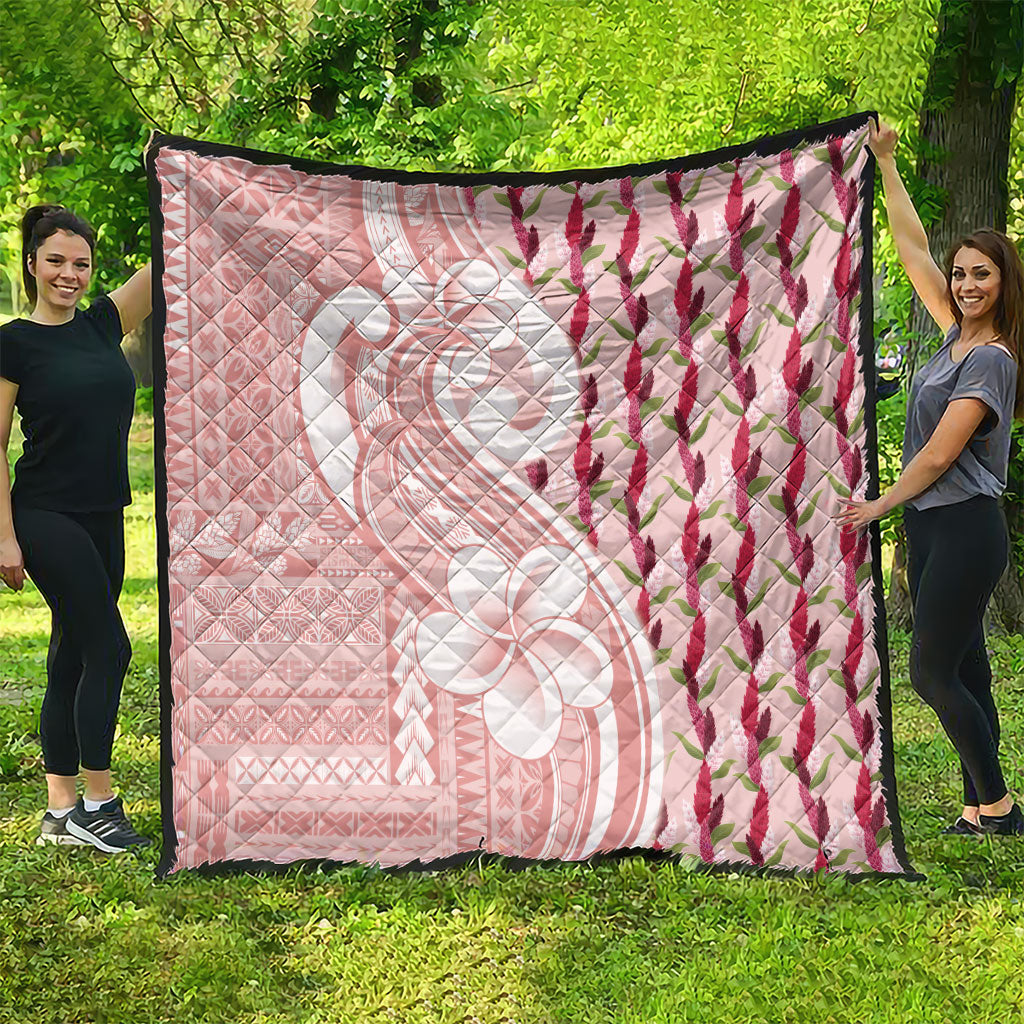 Samoa Teuila Quilt Pink Samoan Siapo Motifs LT05 - Polynesian Pride
