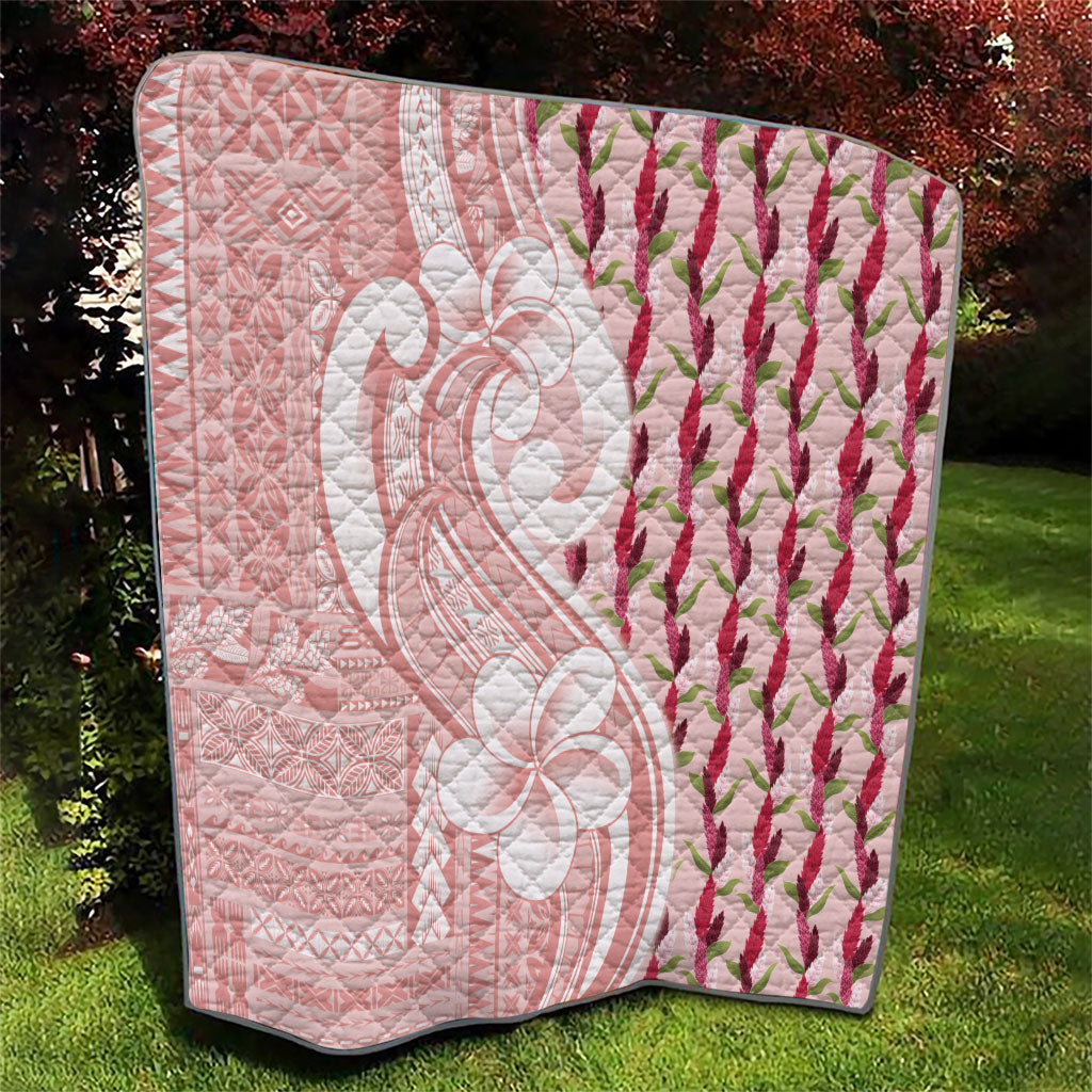 Samoa Teuila Quilt Pink Samoan Siapo Motifs LT05 - Polynesian Pride