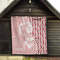 Samoa Teuila Quilt Pink Samoan Siapo Motifs LT05 - Polynesian Pride