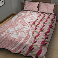 Samoa Teuila Quilt Bed Set Pink Samoan Siapo Motifs LT05 - Polynesian Pride