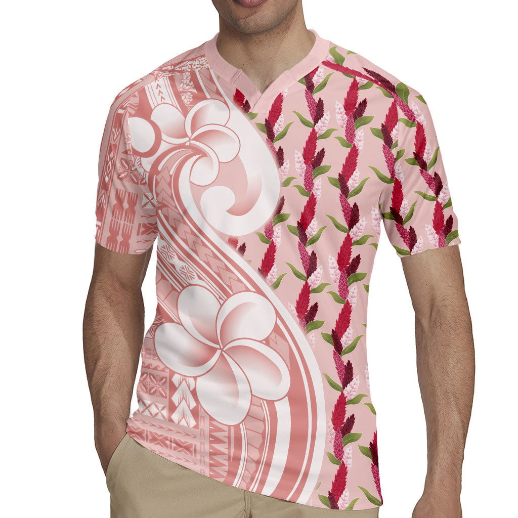 Samoa Teuila Rugby Jersey Pink Samoan Siapo Motifs LT05 - Polynesian Pride