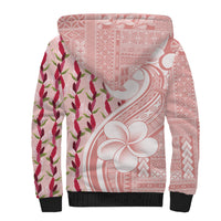 Samoa Teuila Sherpa Hoodie Pink Samoan Siapo Motifs LT05 - Polynesian Pride