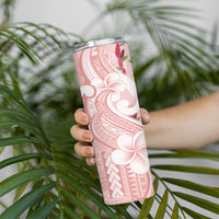 Samoa Teuila Skinny Tumbler Pink Samoan Siapo Motifs LT05 - Polynesian Pride