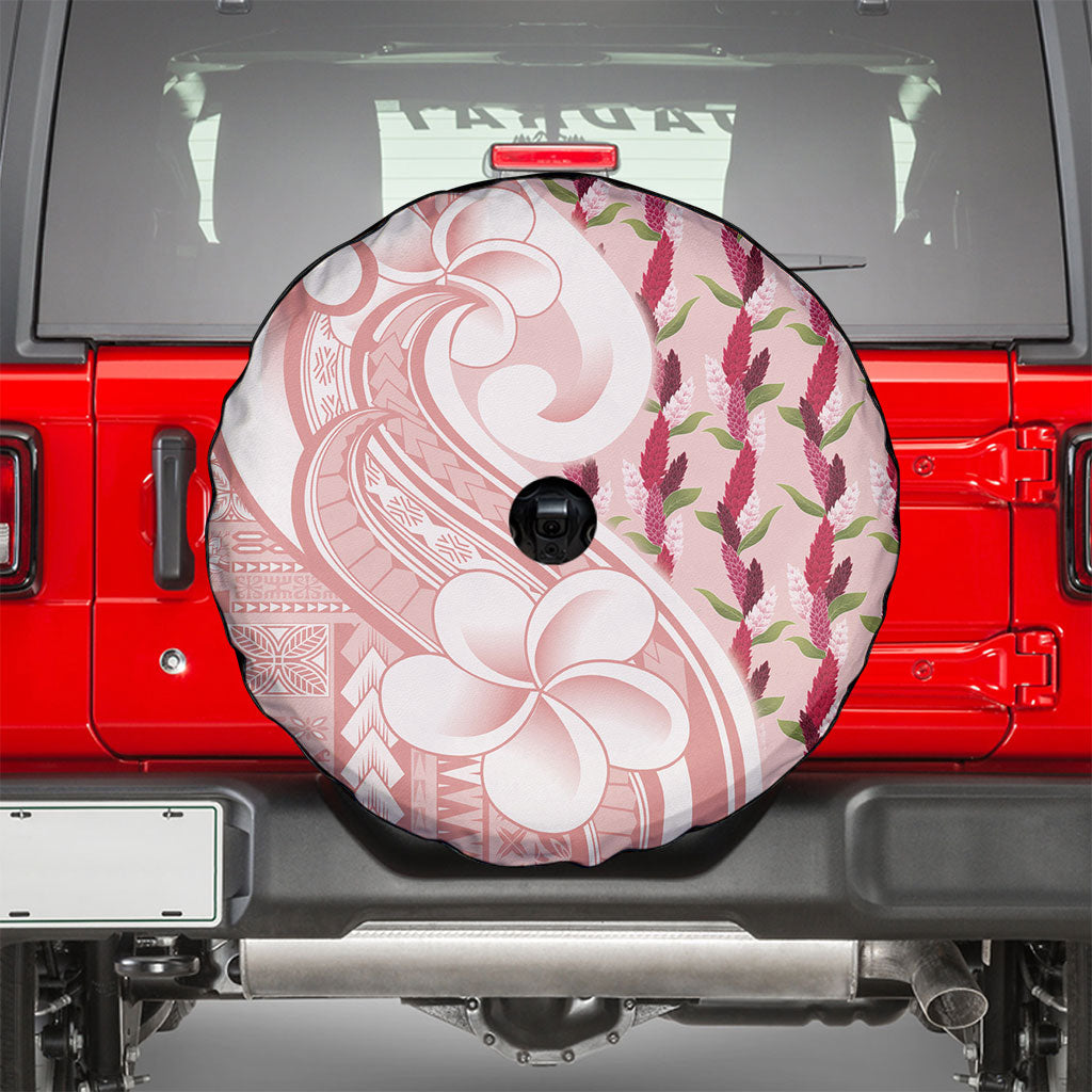 Samoa Teuila Spare Tire Cover Pink Samoan Siapo Motifs LT05 - Polynesian Pride