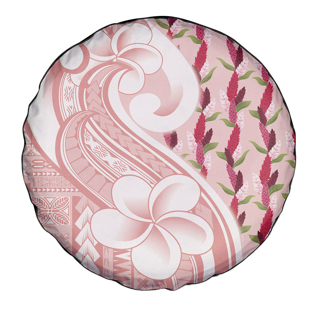 Samoa Teuila Spare Tire Cover Pink Samoan Siapo Motifs LT05 - Polynesian Pride