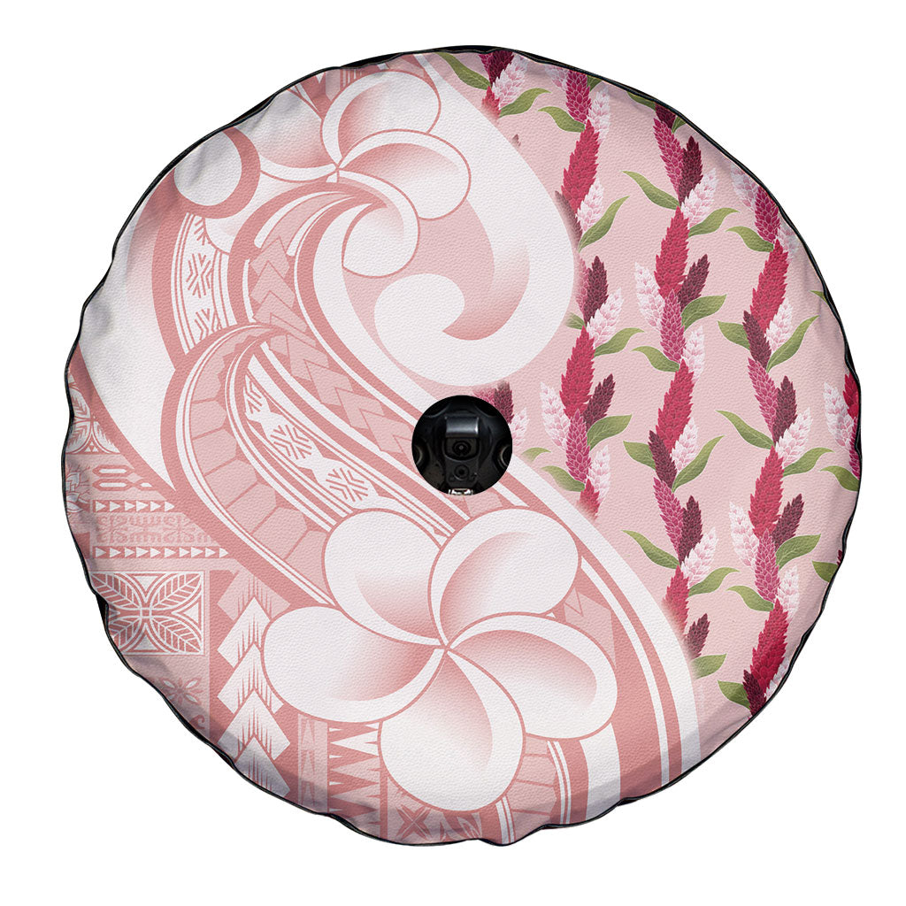 Samoa Teuila Spare Tire Cover Pink Samoan Siapo Motifs LT05 - Polynesian Pride