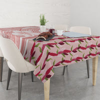 Samoa Teuila Tablecloth Pink Samoan Siapo Motifs LT05 - Polynesian Pride