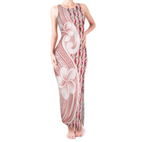 Samoa Teuila Tank Maxi Dress Pink Samoan Siapo Motifs LT05 Women Pink - Polynesian Pride
