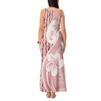 Samoa Teuila Tank Maxi Dress Pink Samoan Siapo Motifs LT05 - Polynesian Pride