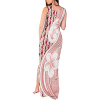 Samoa Teuila Tank Maxi Dress Pink Samoan Siapo Motifs LT05 - Polynesian Pride
