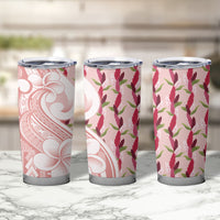 Samoa Teuila Tumbler Cup Pink Samoan Siapo Motifs LT05 - Polynesian Pride