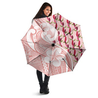 Samoa Teuila Umbrella Pink Samoan Siapo Motifs LT05 - Polynesian Pride