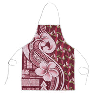 Samoa Teuila Apron Maroon Samoan Siapo Motifs LT05 Maroon - Polynesian Pride