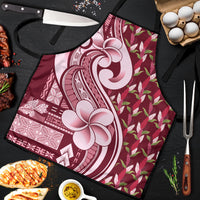 Samoa Teuila Apron Maroon Samoan Siapo Motifs LT05 Maroon - Polynesian Pride