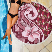 Samoa Teuila Beach Blanket Maroon Samoan Siapo Motifs LT05 - Polynesian Pride