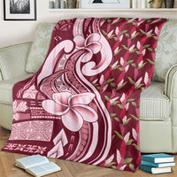 Samoa Teuila Blanket Maroon Samoan Siapo Motifs LT05 - Polynesian Pride