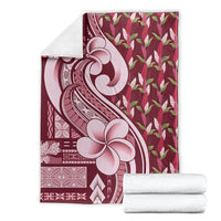 Samoa Teuila Blanket Maroon Samoan Siapo Motifs LT05 - Polynesian Pride