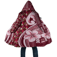 Samoa Teuila Cloak Maroon Samoan Siapo Motifs LT05 Unisex Maroon - Polynesian Pride