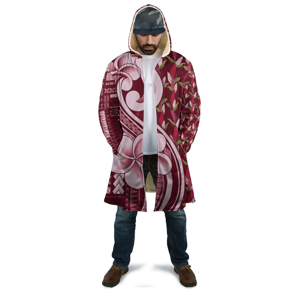 Samoa Teuila Cloak Maroon Samoan Siapo Motifs LT05 - Polynesian Pride