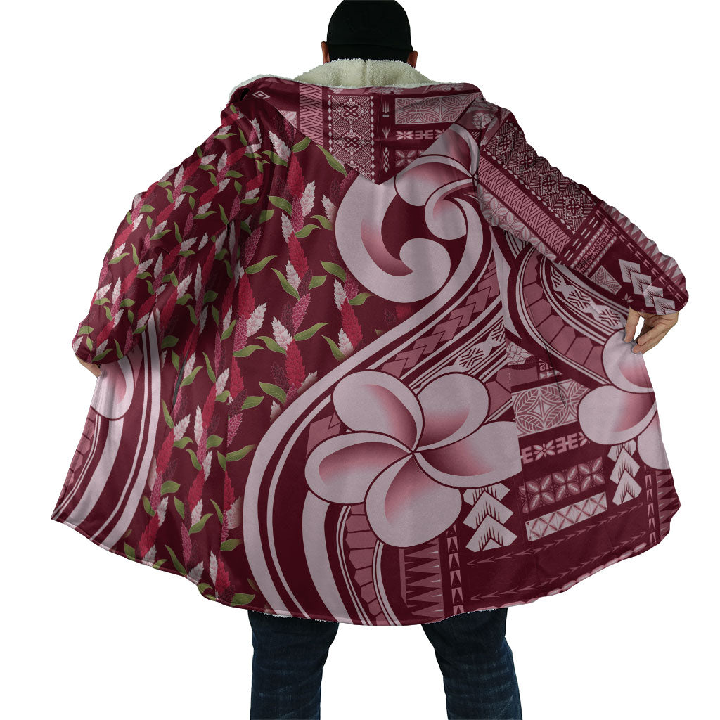 Samoa Teuila Cloak Maroon Samoan Siapo Motifs LT05 - Polynesian Pride