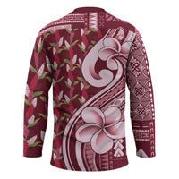 Samoa Teuila Hockey Jersey Maroon Samoan Siapo Motifs LT05 - Polynesian Pride