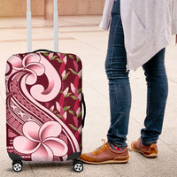 Samoa Teuila Luggage Cover Maroon Samoan Siapo Motifs LT05 Maroon - Polynesian Pride
