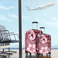 Samoa Teuila Luggage Cover Maroon Samoan Siapo Motifs LT05 - Polynesian Pride