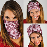 Samoa Teuila Neck Gaiter Maroon Samoan Siapo Motifs LT05 - Polynesian Pride